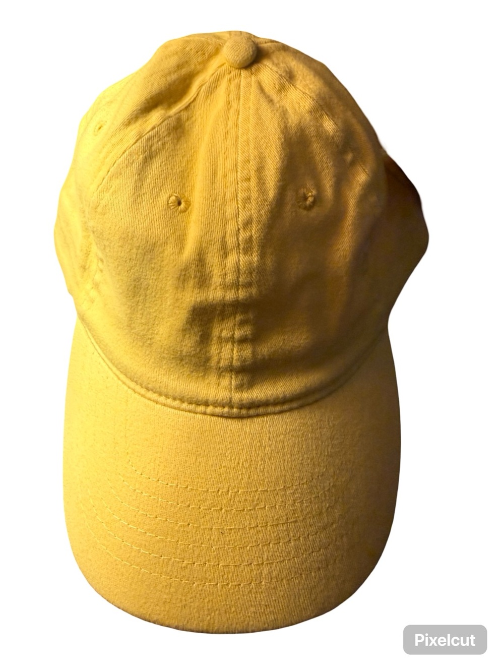 Yellow Baseball Cap Blank Hat Adult L/XL Soft Top Cotton Fitted NWT fashion cap